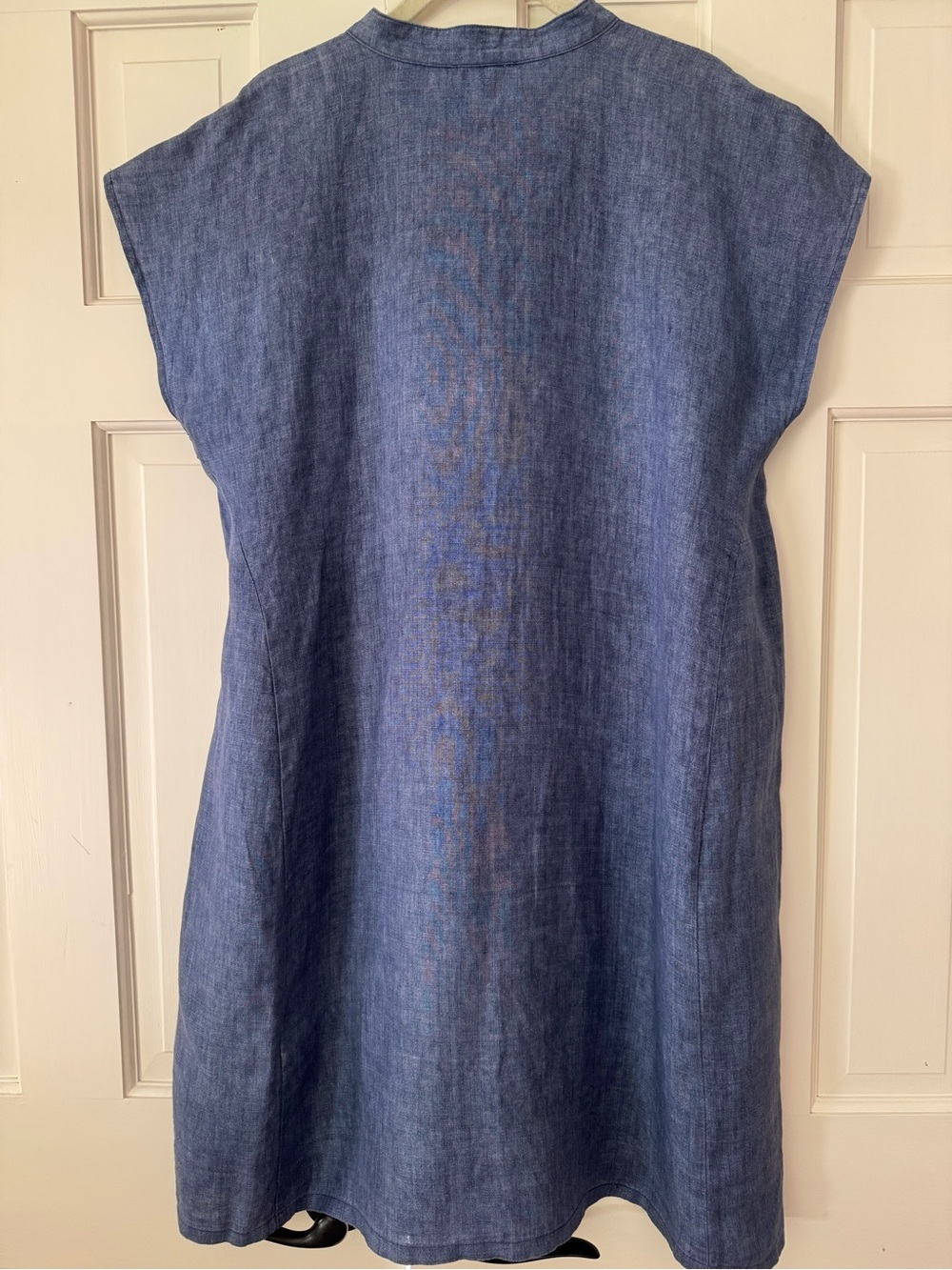 Eileen Fisher Blue Linen Dress - Picture 4 of 5